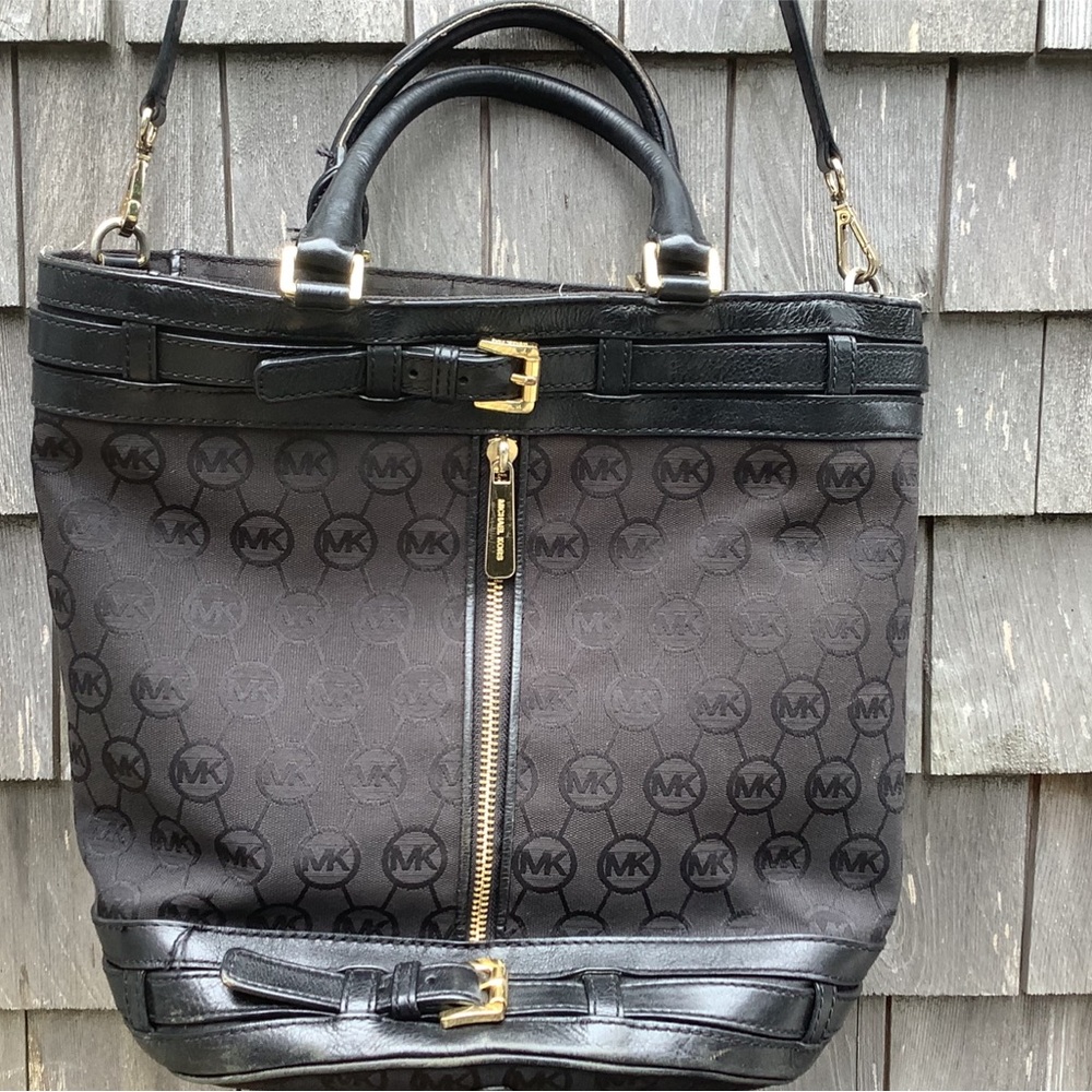 Black Patterned Women's Bag